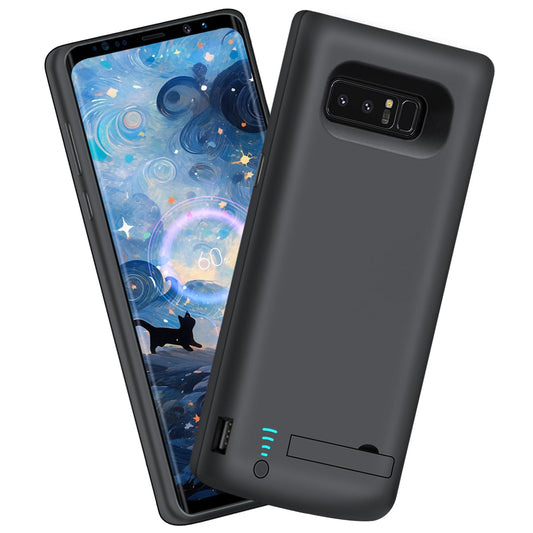 Sitong Upgraded Battery Case for Samsung Galaxy Note 8, 6500mAh Rechargeable Battery Charging Charger Case, Add 1.4X Extra Juice (6.3 Inches) Black