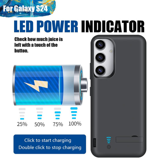 Sitong battery case for Samsung Galaxy S24 - 5000mAh rechargeable power case