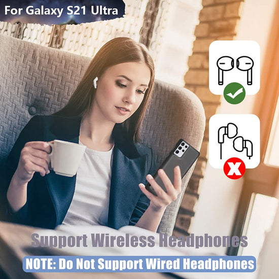 Cellular phone case — 5000mAh rechargeable battery for Samsung Galaxy S21 Ultra 5G