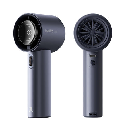 JISULIFE handheld fan - Extreme cooling output with digital display and fast charge