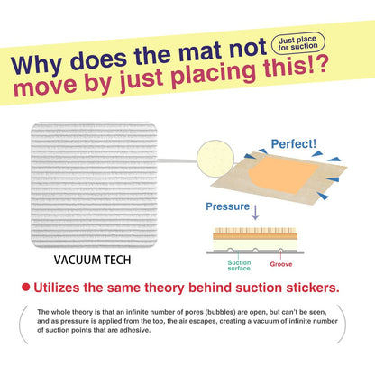 Home Techpro rug pad - washable grippers with vacuum tech for hardwood floors