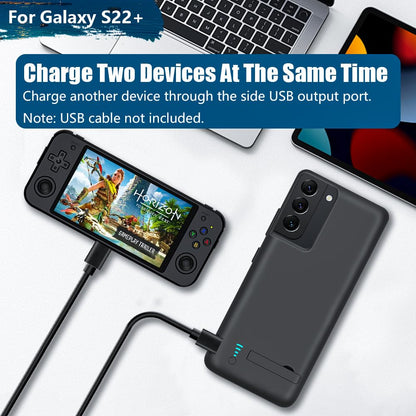 Sitong battery case for Samsung Galaxy S22+ with 5000mAh rechargeable power bank