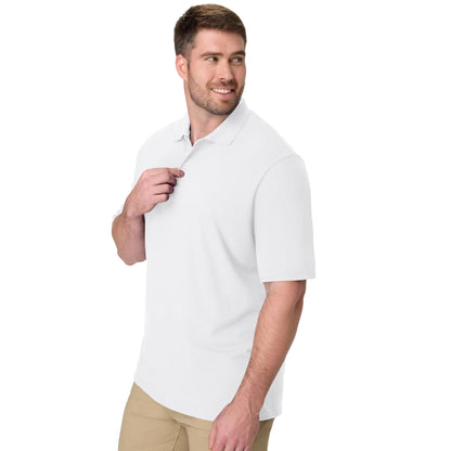 Hanes men’s x-temp short sleeve polo shirt — midweight design