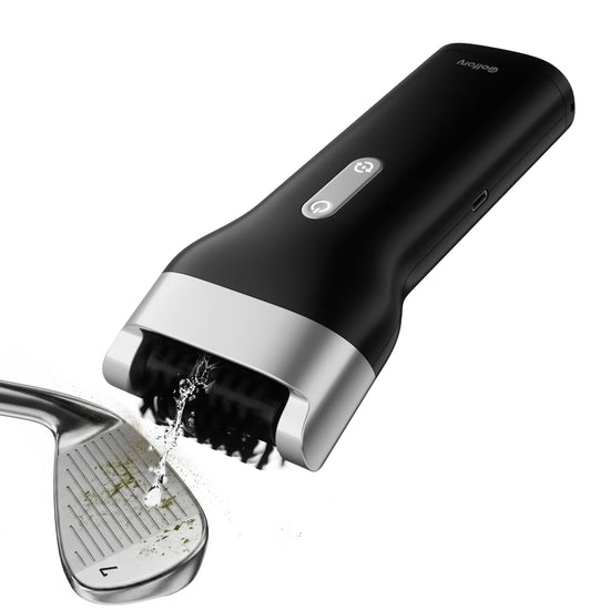 Golfory Electric Golf Club Cleaner Brush with Water,Portable Golf Brush and Groove Cleaner,800RPM Motor,60ml Tank,Type-C Rechargeable,Quick-Replace Nylon Brush Head,Golf Accessories for Men,Golf Gifts