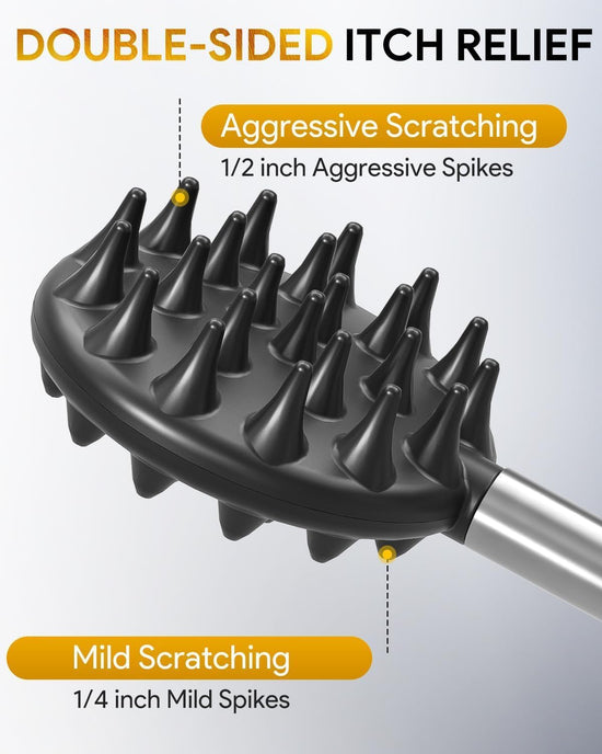 TUKUOS back scratcher with detachable heads for men and women