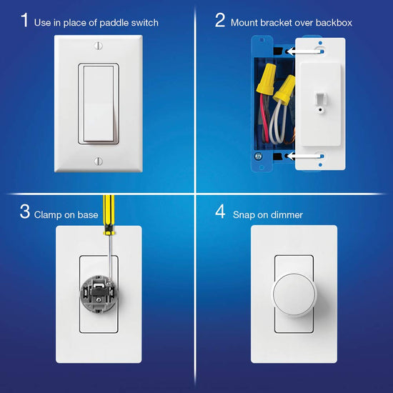 Lutron Z3-1BRL Aurora smart bulb dimmer - White design