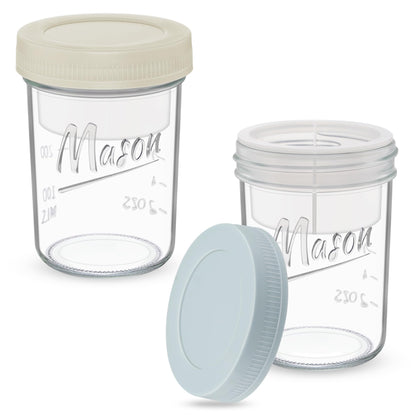 Xyptorix food storage container — Leak-proof overnight oat container with lid