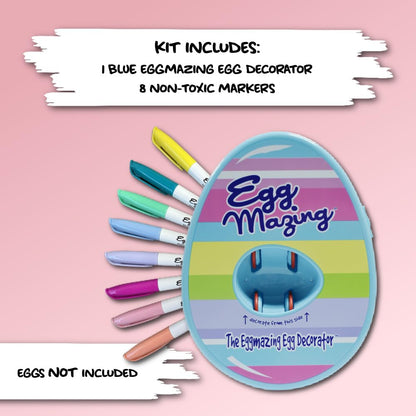 Art craft kit — Includes egg decorating spinner and 8 non toxic markers