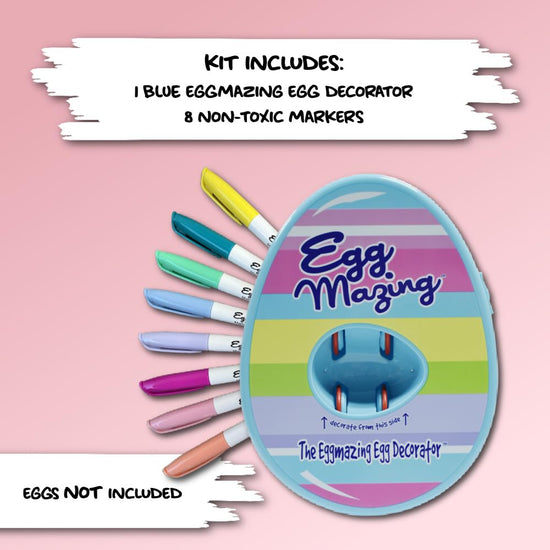 Art craft kit — Includes egg decorating spinner and 8 non toxic markers