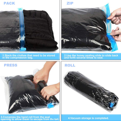ALMING storage bags — 12 pack compression bags with no vacuum needed