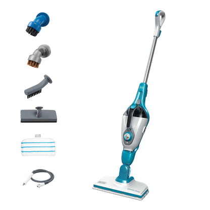 Steam cleaner — Black+Decker 5-in-1 corded model with portable steamer attachment