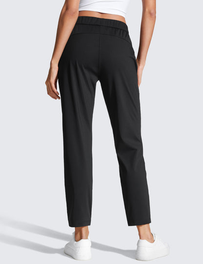 CRZ YOGA 4-way stretch ankle golf pants for women with pockets