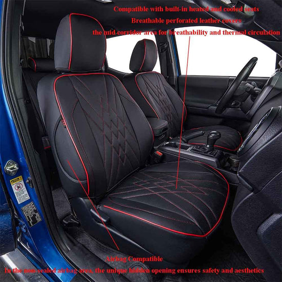 EKR vehicle seat cover — Custom fit for Toyota Tacoma 2016-2023 Double Cab/Access Cab