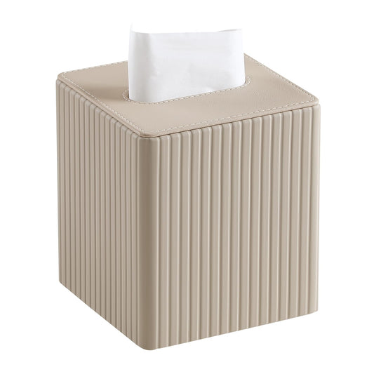MEIBOOCH facial tissue holder — PU leather with magnetic closure