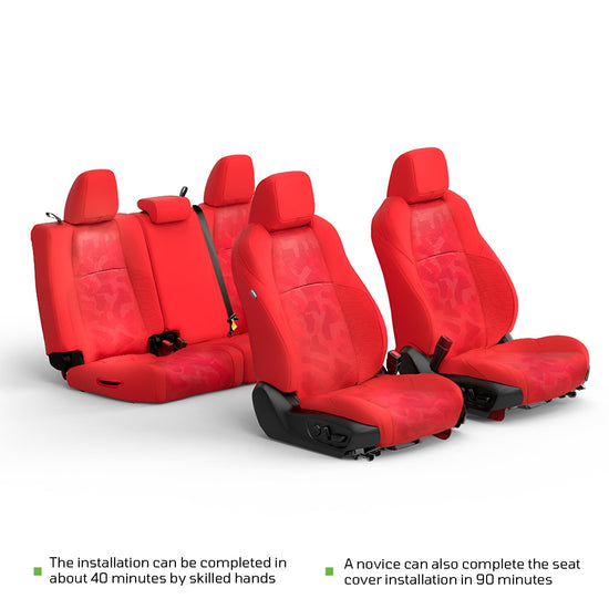 Vehicle seat cover — Custom waterproof luxury leather for Tacoma 2024-2026