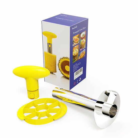 SameTech core pit remover — stainless steel pineapple peeler and slicer cutter