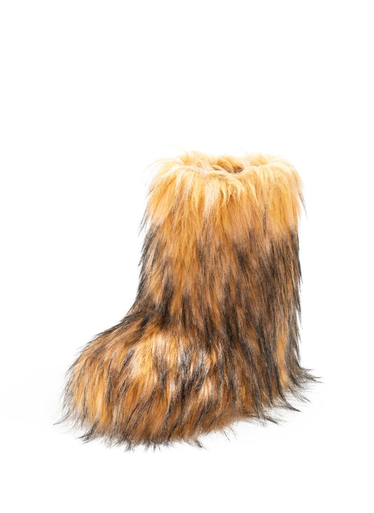 IXU women's faux fur boot — comfy plush warm mid-calf design