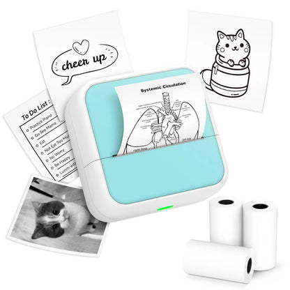 Anycash sticker printer - Bluetooth inkless mini printer for iPhone and more
