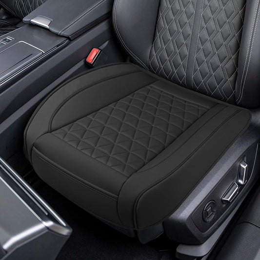 Vehicle seat cover — Luxury faux leather with storage pocket and anti-slip design