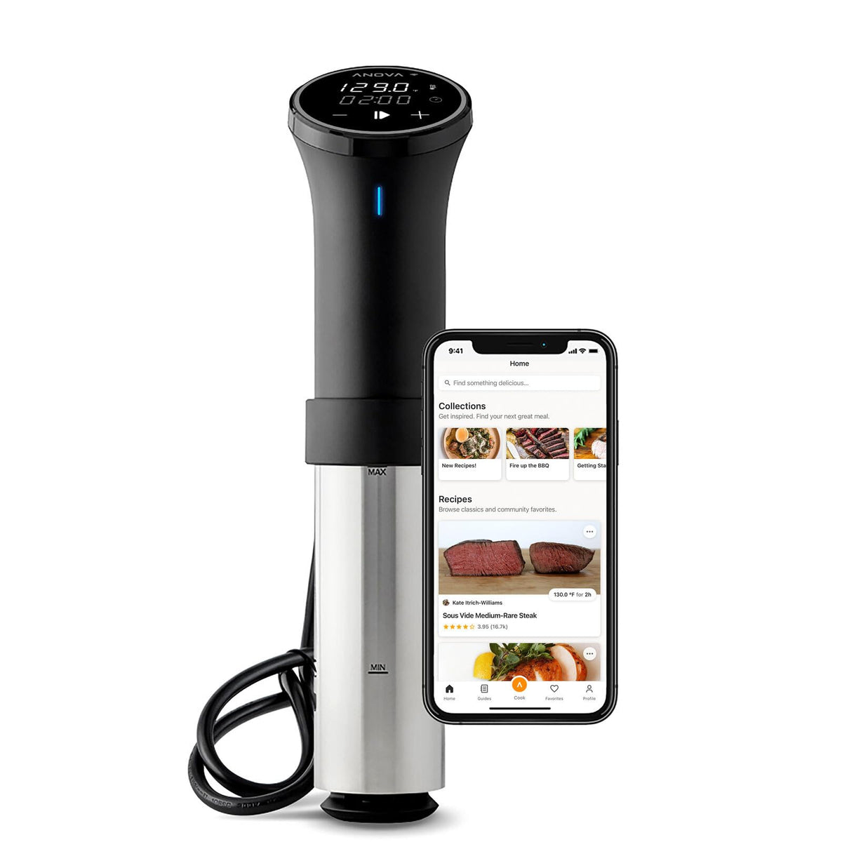 Anova Culinary sous vide machine — WiFi enabled, 1100 watts
