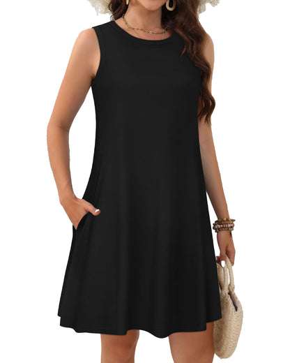 JOLIGAL summer dress with pockets and sleeveless design