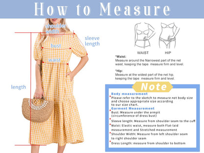 Dress — Retro plaid lantern puff sleeve midi dress by chouyatou
