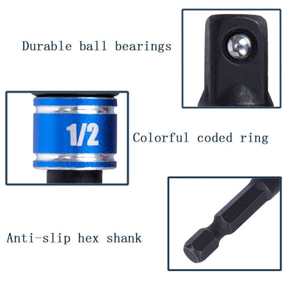 Fastener drive bit — Right angle drill attachment for short screwdriver bits