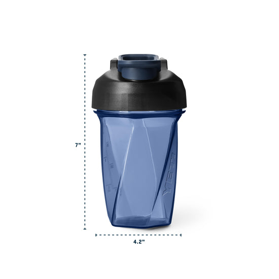 YETI yonder helimix vortex bottle — no blending ball or whisk, dishwasher safe