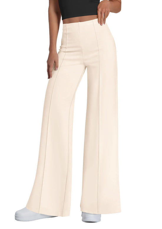 PRETTYGARDEN wide leg palazzo pants - high waisted trousers for casual wear