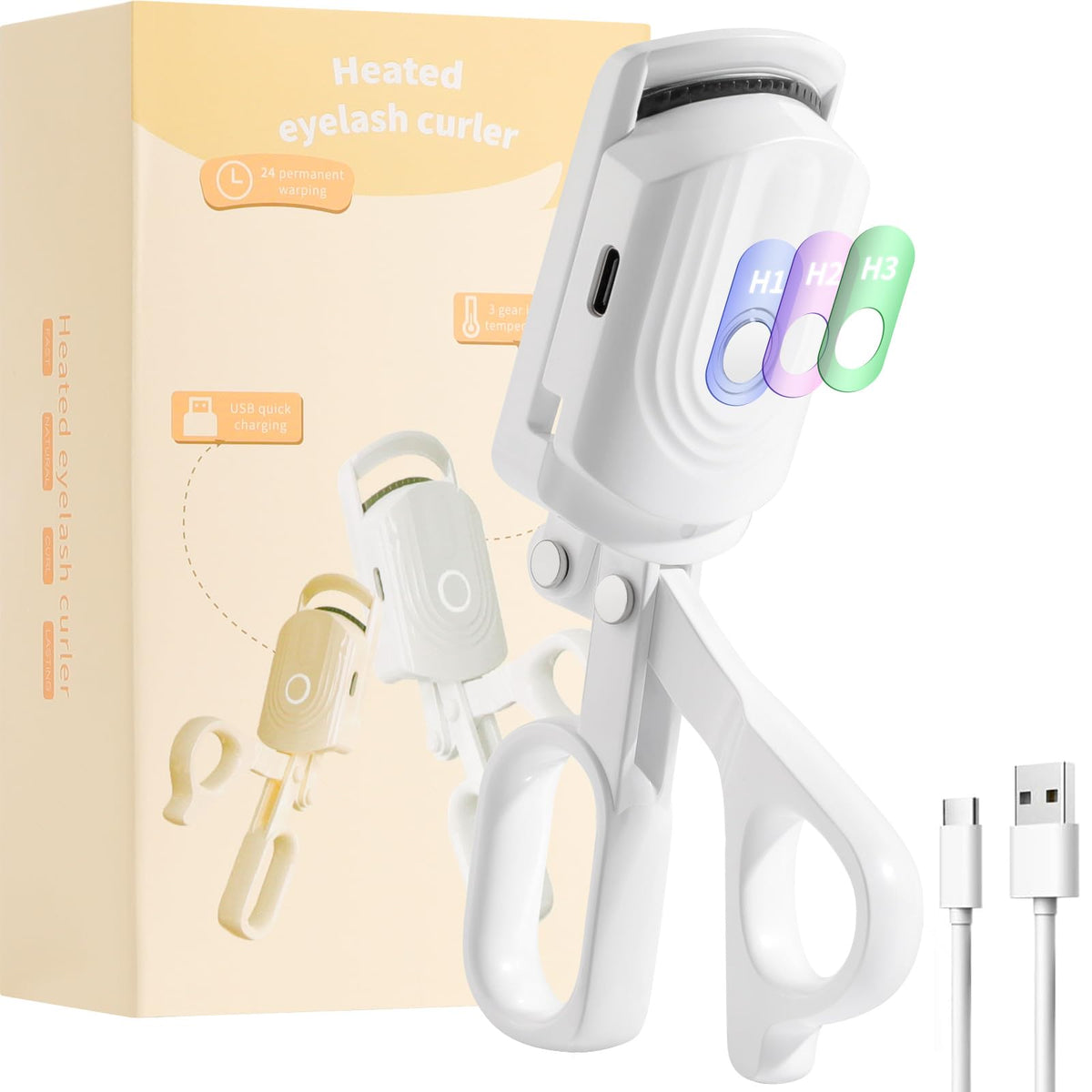 Docolor eyelash curler — ergonomic design for comfortable use