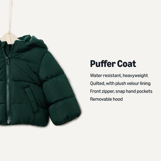 Outerwear — water-resistant hooded puffer jacket by Amazon Essentials x Sofia Grainge