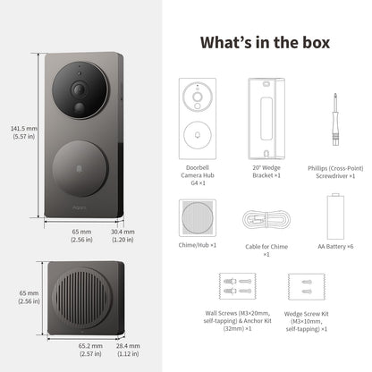 Aqara video doorbell G4 - 1080p FHD with local face recognition and automations