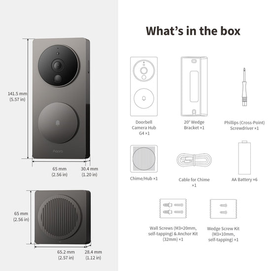 Aqara video doorbell G4 - 1080p FHD with local face recognition and automations