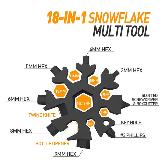 Hinshark multitool — snowflake design