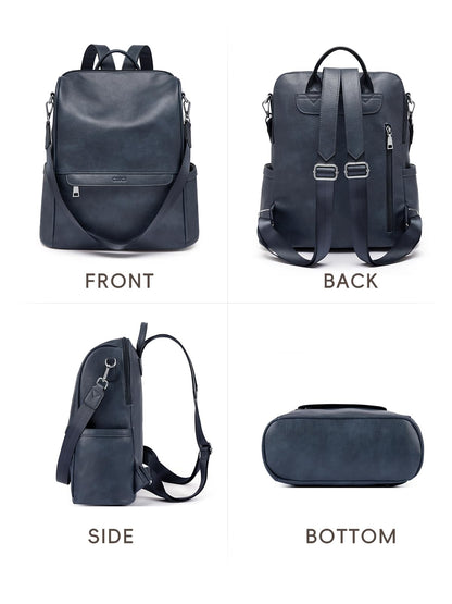 CLUCI backpack - PU leather anti-theft design for travel and everyday use.