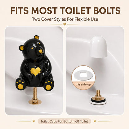 Toilet bolt caps — ceramic birds and universal covers included 2 packs and 4 packs