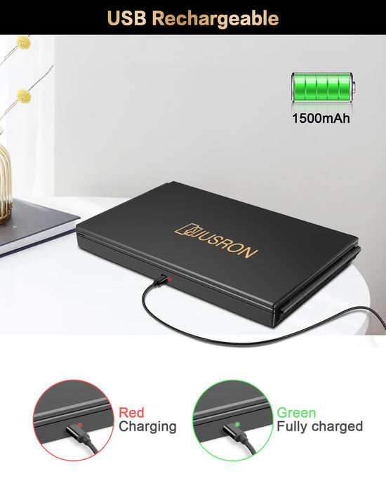 JUSRON home mirror — 360 viewing angle with anti-fog HD glass