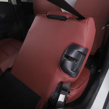 Vehicle seat cover — Custom fit leather set for Honda HR-V 2016-2022 in burgundy
