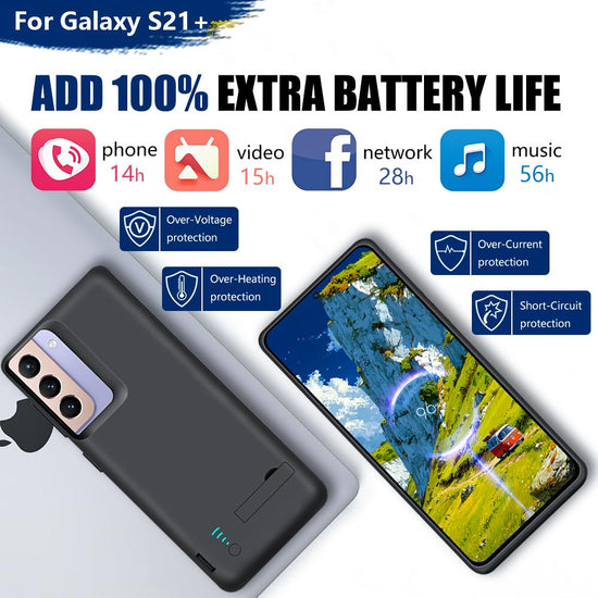 Sitong cellular phone case — upgraded 5000mAh battery for Samsung Galaxy S21+ 5G