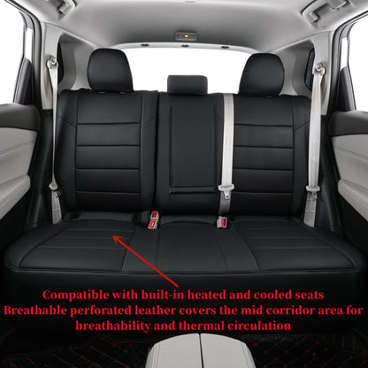 coverdream seat covers - waterproof leather for 2020-2025 Nissan Sentra full set black