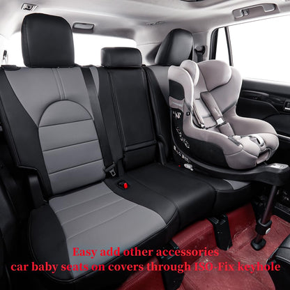 coverdream Highlander leather seat covers – luxury waterproof protection for Toyota Highlander SUV 2020-2026
