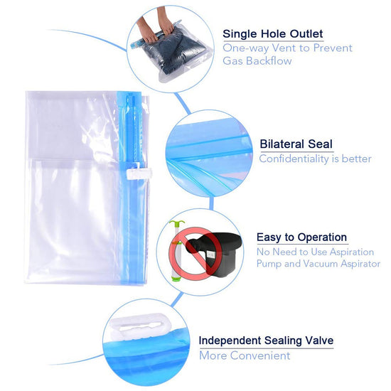 ALMING storage bags — 12 pack compression bags with no vacuum needed