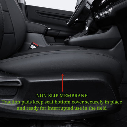 Vehicle seat cover — Custom fit waterproof leatherette for Honda Civic 2016-2021