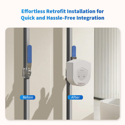 Aqara smart valve controller — Matter over bridge with app remote control