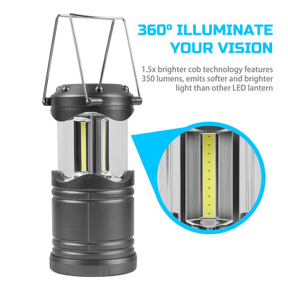 Lichamp LED camping lantern — portable battery powered light for emergencies