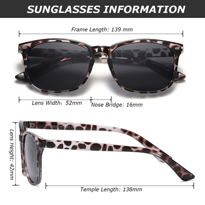 DUSHINE sunglasses — polarized retro style with UV400 protection