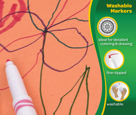 Writing instrument — Crayola markers for vibrant colors and smooth application