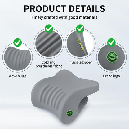 OSZZT body positioner — adjustable neck support with removable cover in gray