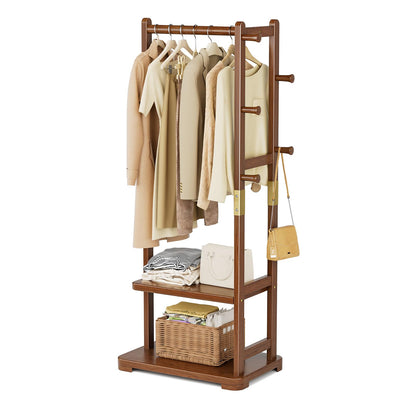 Solid Wood Clothes Rack