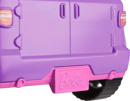 Barbie non riding toy vehicle — purple with pink seats and rolling wheels